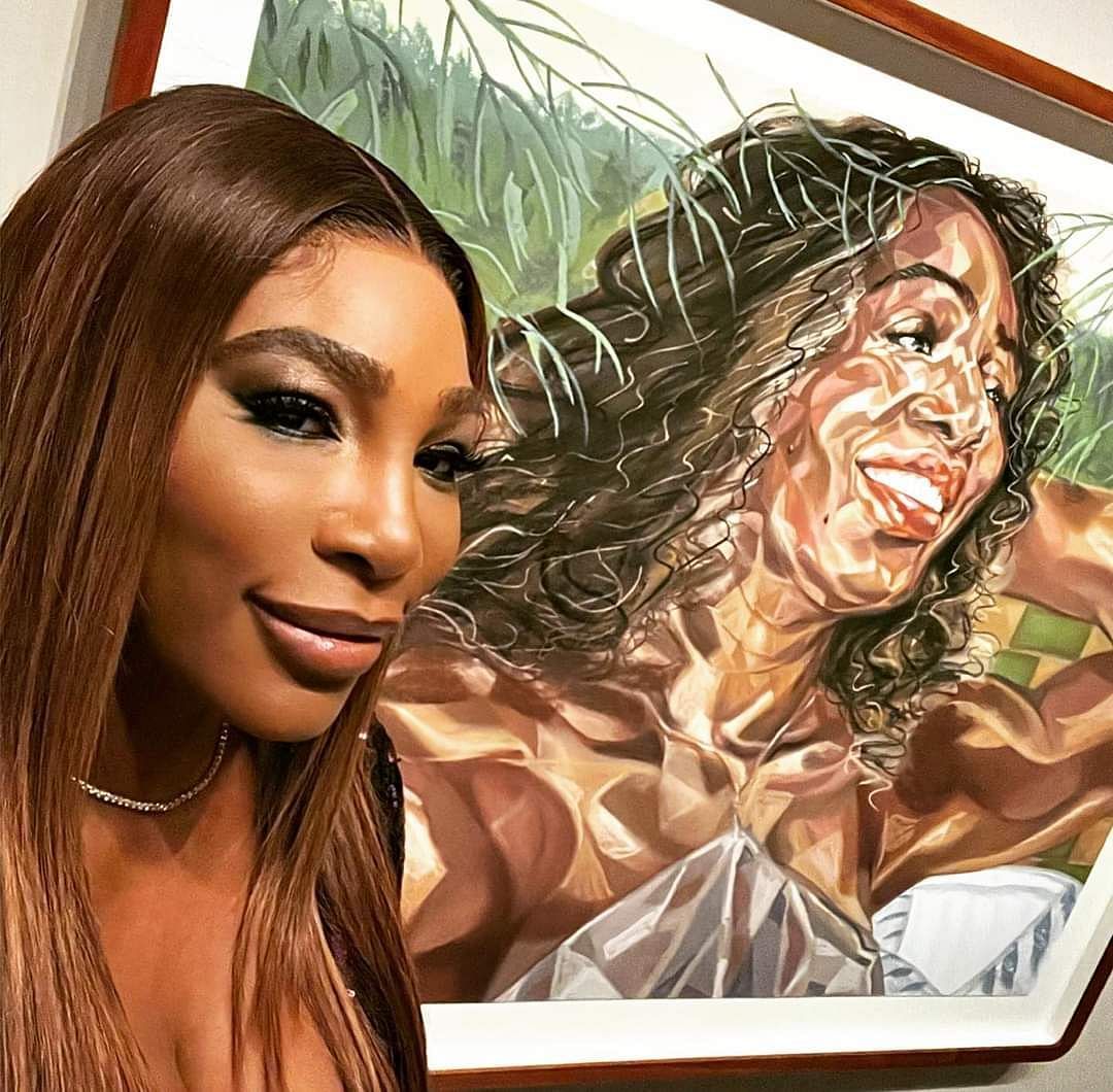 Serena Williams and her portrait