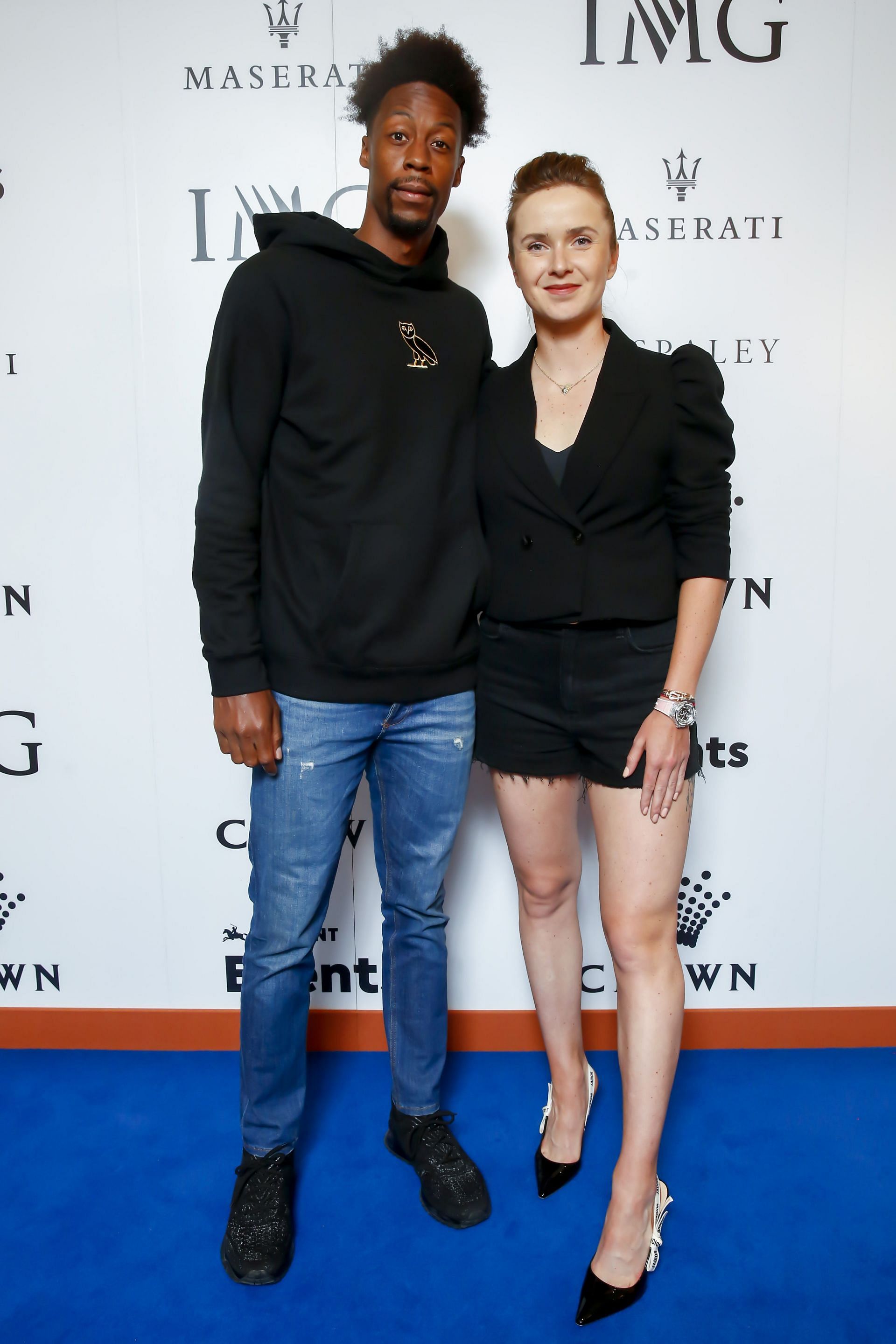 Gael Monfils and Elina Svitolina - Crown IMG Tennis Party