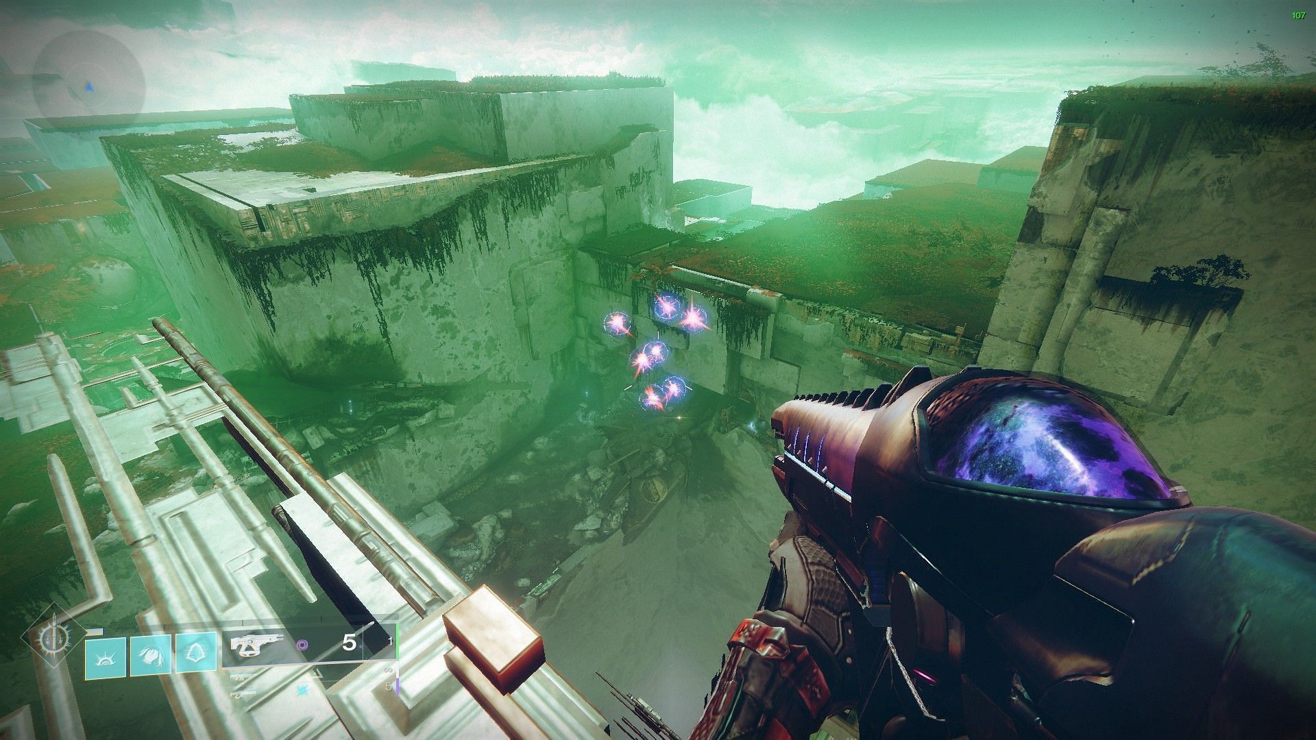 Telesto is shooting out bolts in the air (Image via Destiny 2)