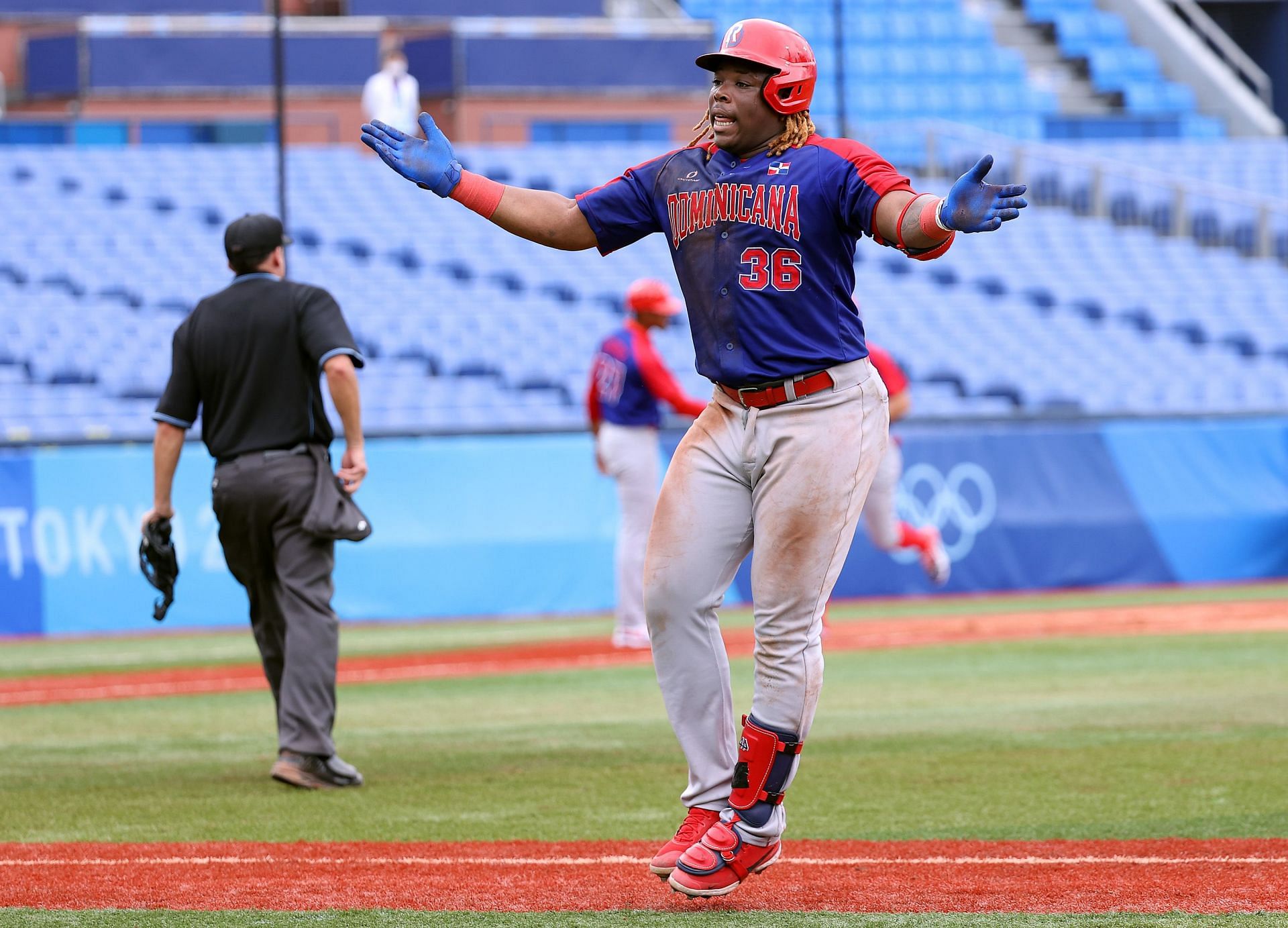 Johan Mieses playing for the Dominican Republic