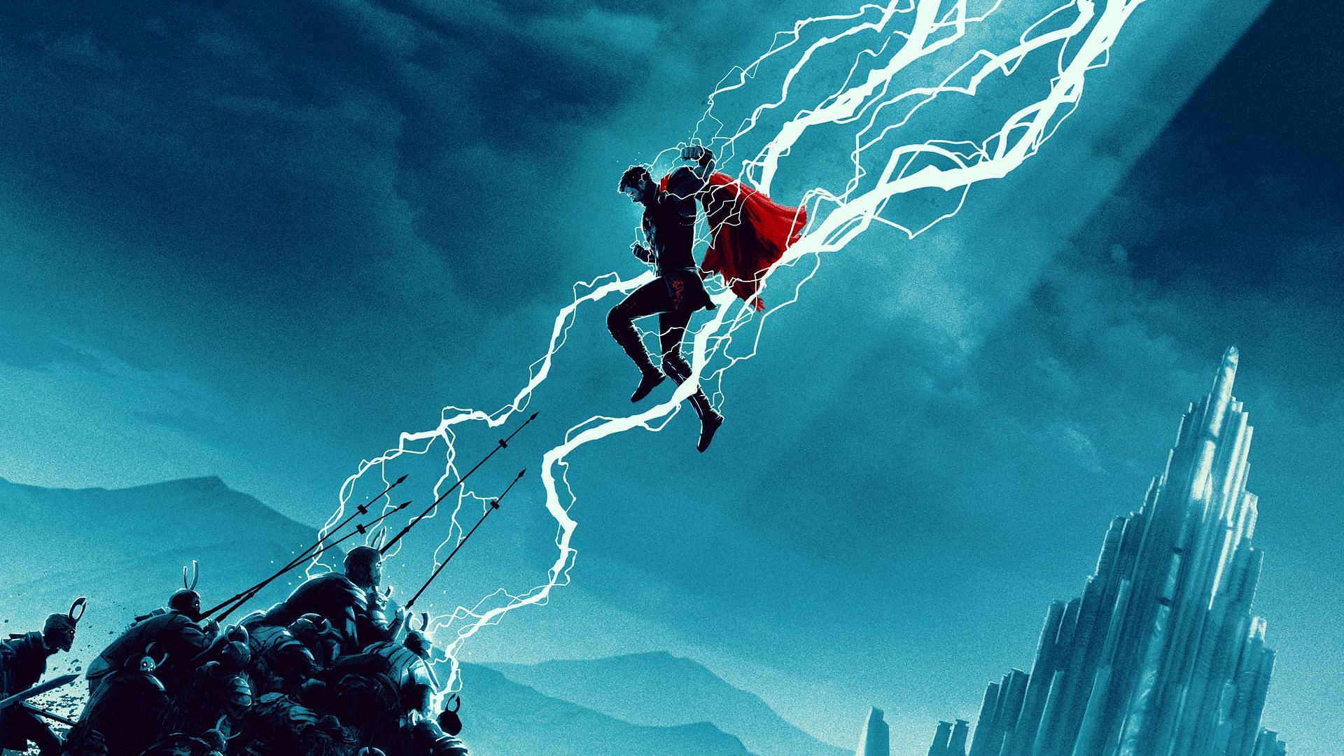 An artwork of Chris Hemsworth as Thor (Image via Marvel)