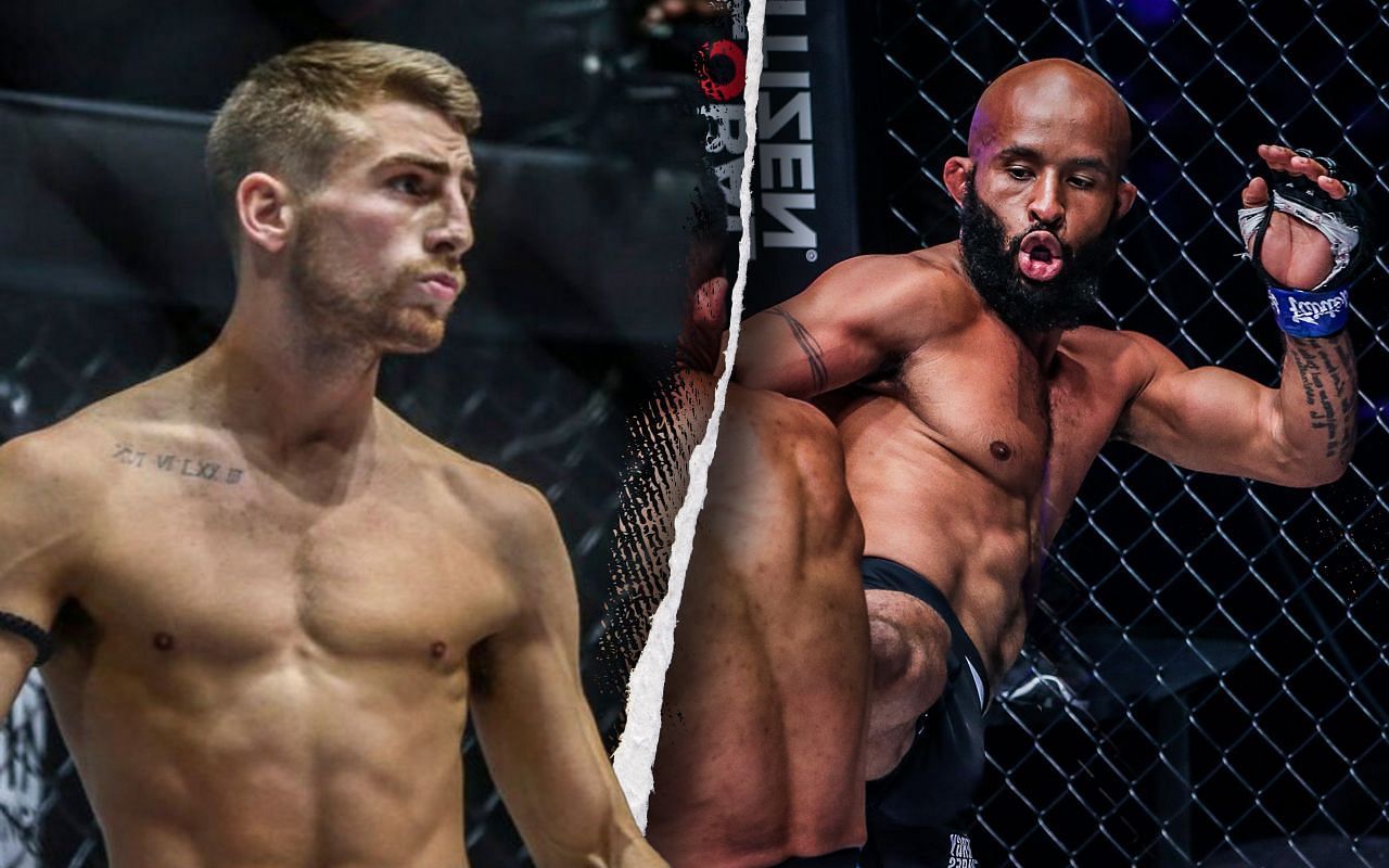 Jonathan Haggerty (Left) is excited at the idea of facing Demetrious Johnson (Right)