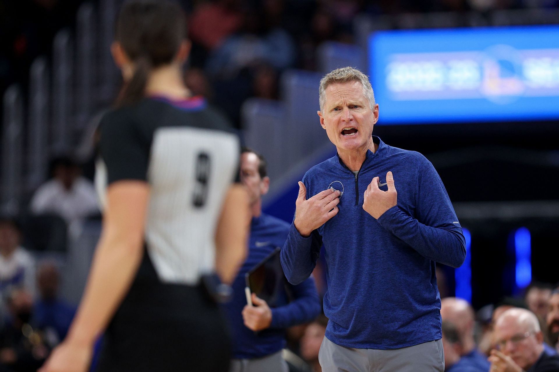 Steve Kerr is hoping NBA officials will be consistent with their traveling calls.