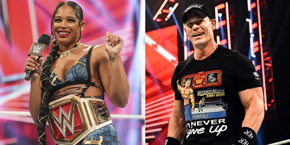 Bianca Belair and WWE Legend John Cena