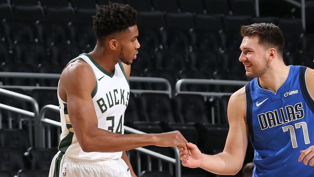 Luka Doncic says Giannis Antetokounmpo 'the best player in the NBA' after  Bucks hand Mavs fourth straight loss 