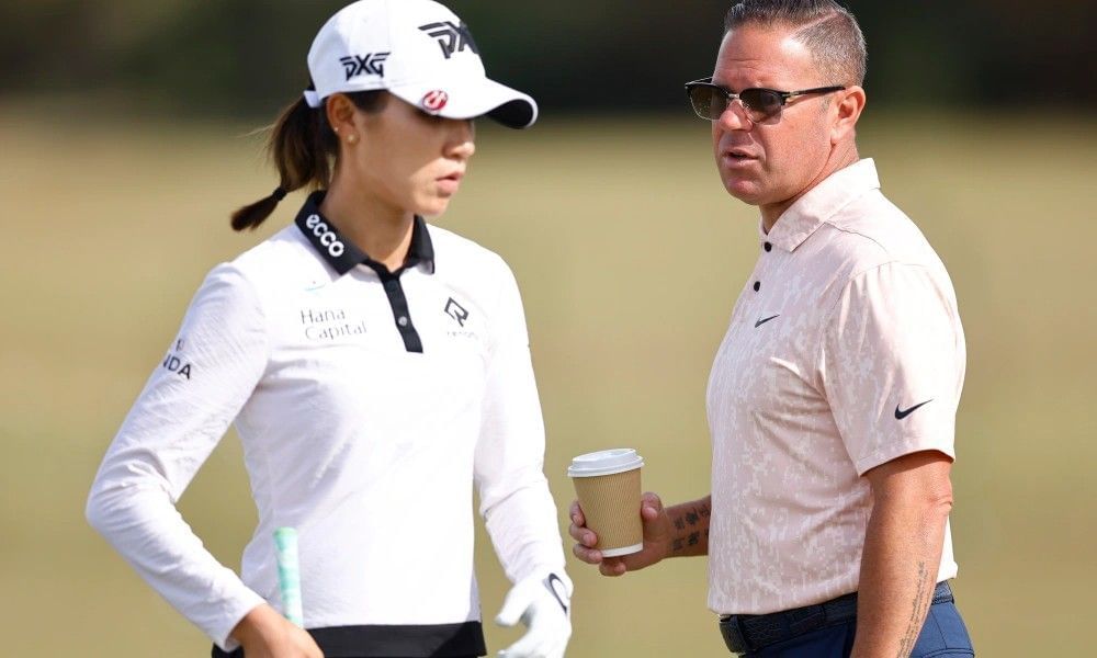 Lydia Ko with her coach Sean Foley