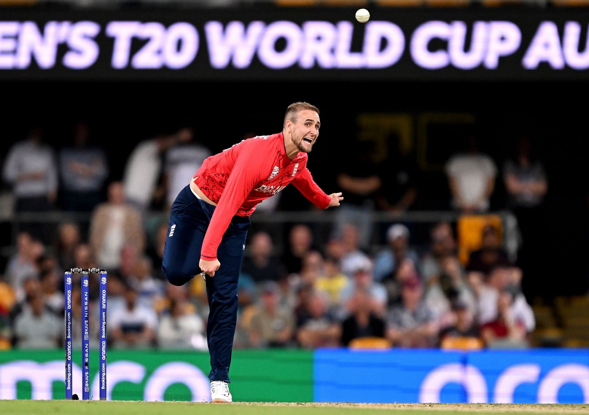 England’s part-time spinner Liam Livingstone. Pic: Getty Images