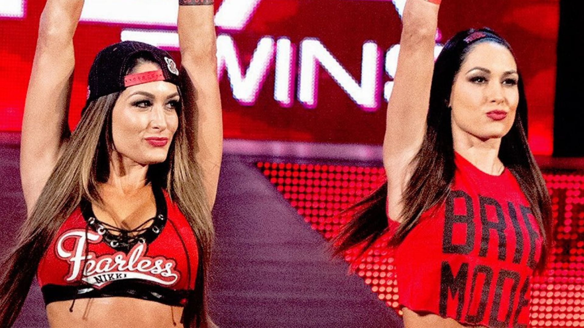 The Bella Twins at a WWE event