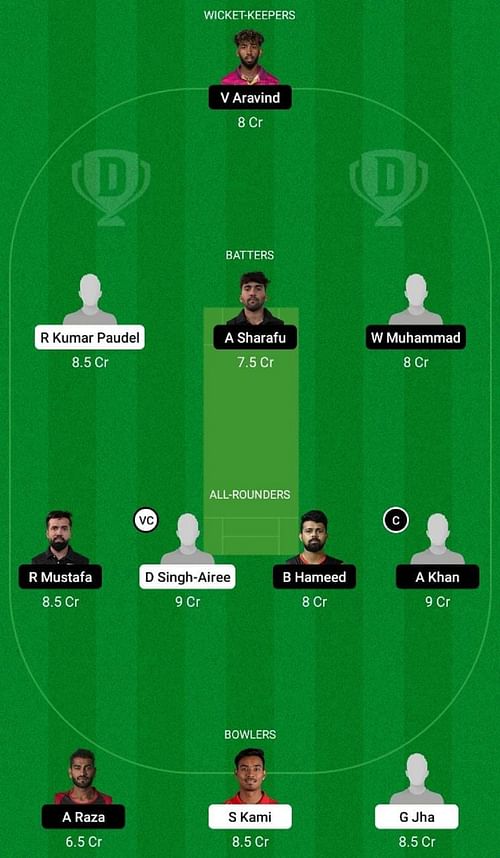 NEP vs UAE Dream11 Prediction Team, Match 31, Head to Head League