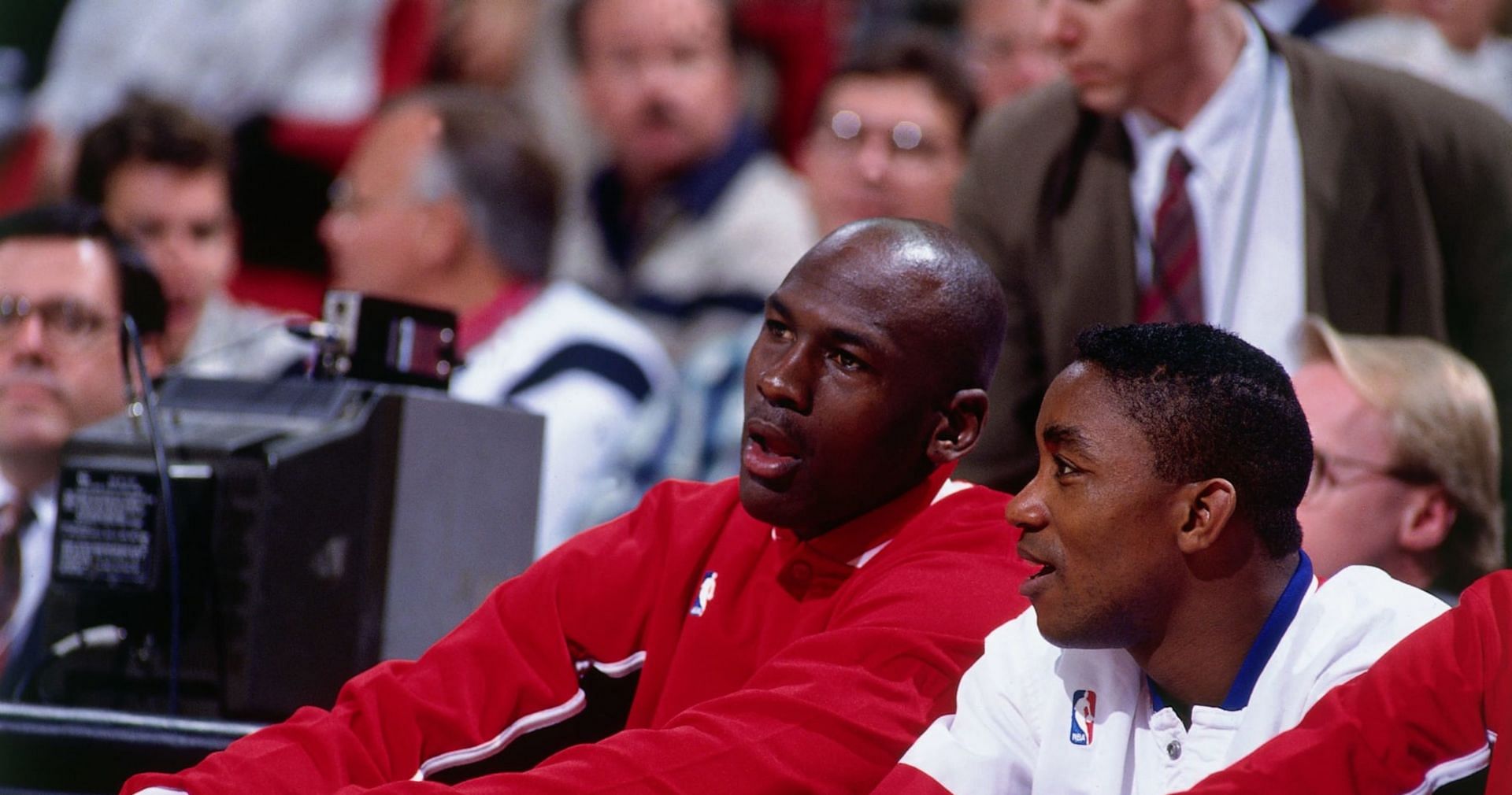 Michael Jordan and Isiah Thomas