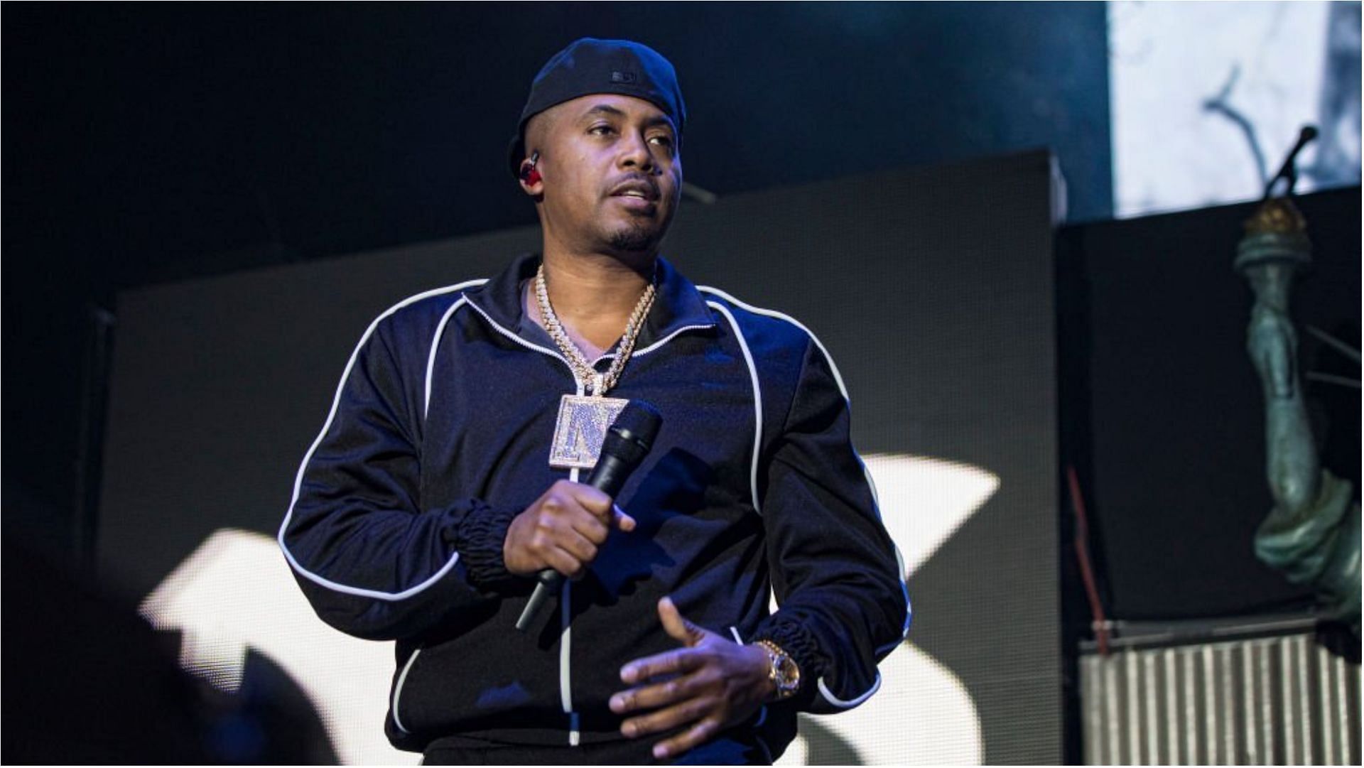 Nas accumulated a lot of wealth from the hit albums and singles he released in these years (Image via Daniel Knighton/Getty Images)