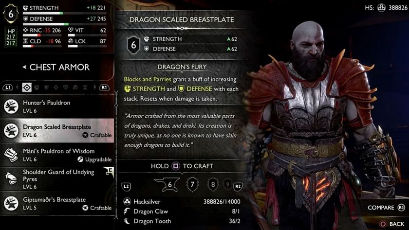 God of War Ragnarök best armor sets, including best early armor