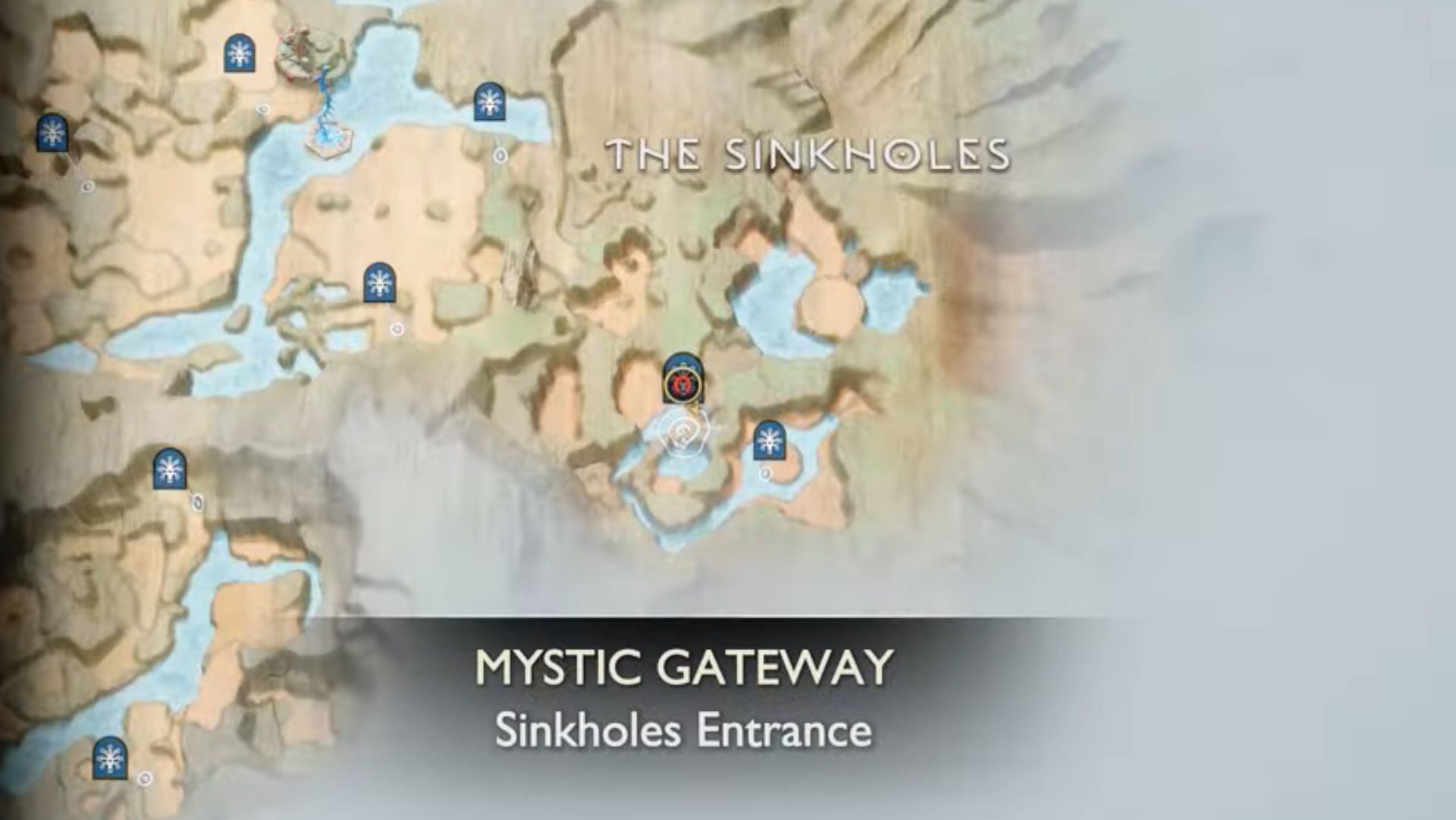 The Mystic Gates are useful to travel around in God of War Ragnarok&#039;s realms (Screenshot via PowerPyx/YouTube)