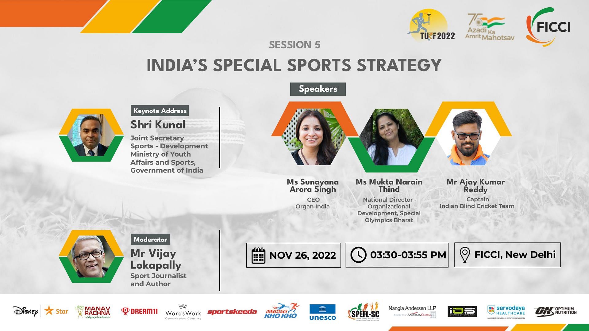 Session 5: India’s Special Sports Strategy (Image via FICCI TURF 2022)