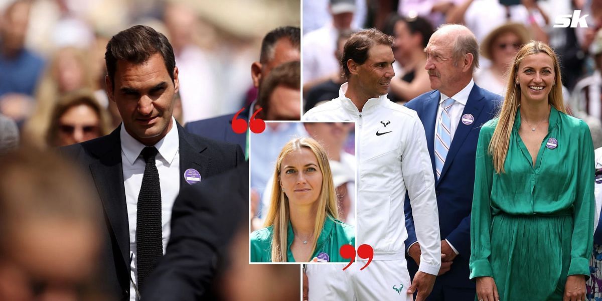 Kvitova shared stage with both Federer and Nadal at Wimbledon this year.