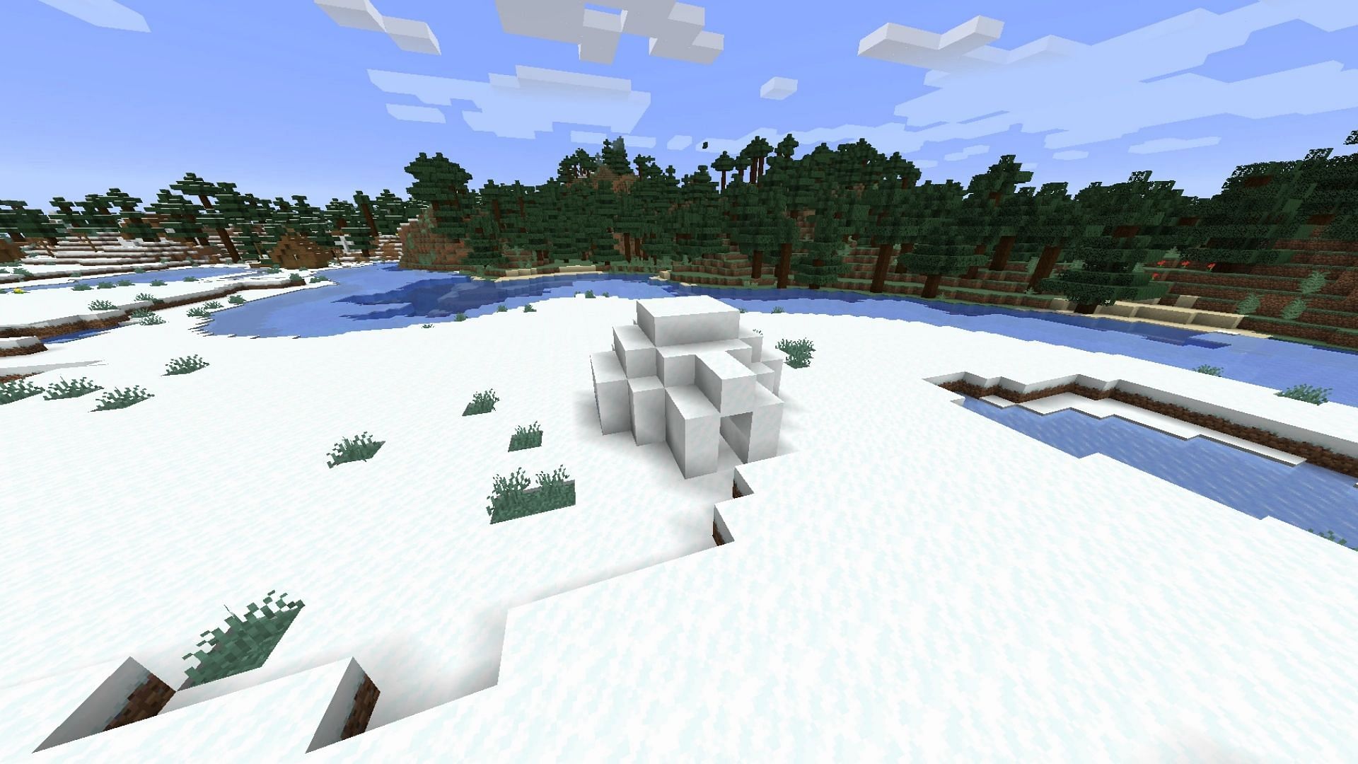 Igloo will mainly have a Zombie Villager and a Golden Apple (Image via Minecraft Fandom Wiki)