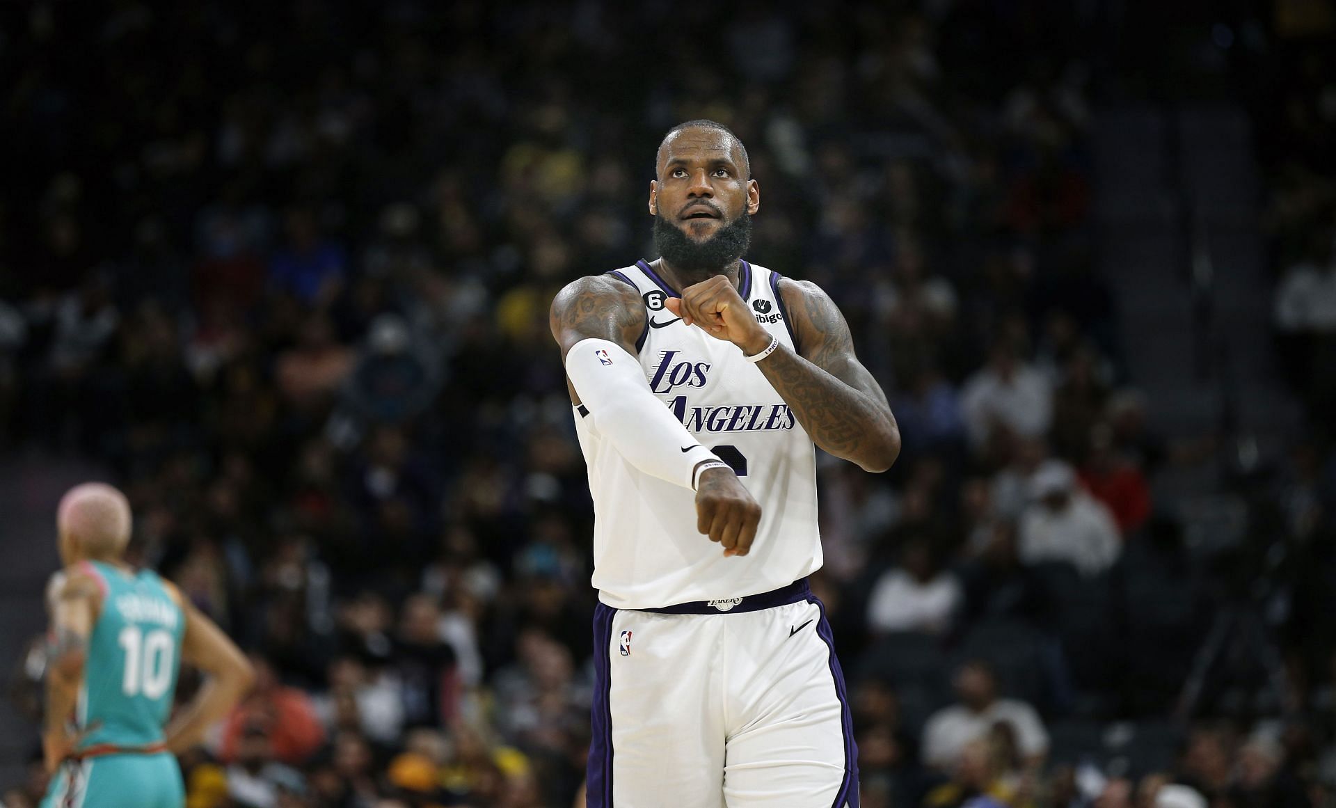 Four-time NBA MVP LeBron James played in back-to-back games for the LA Lakers.