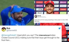 "Indian Cricket Council (ICC) making sure their boys get to the final" - Twitterati slam ICC after they decide to organize IND vs ENG semi-final on a used pitch