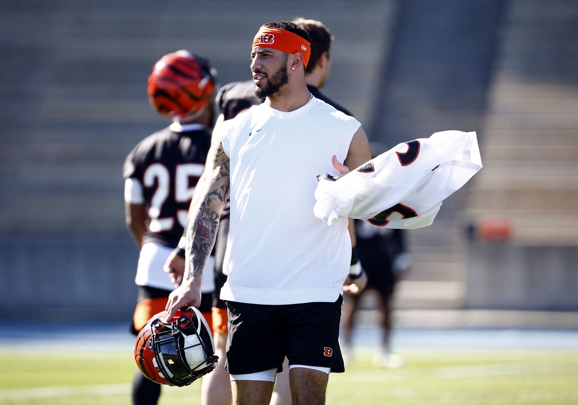 Jessie Bates #30 of the Cincinnati Bengals during practice