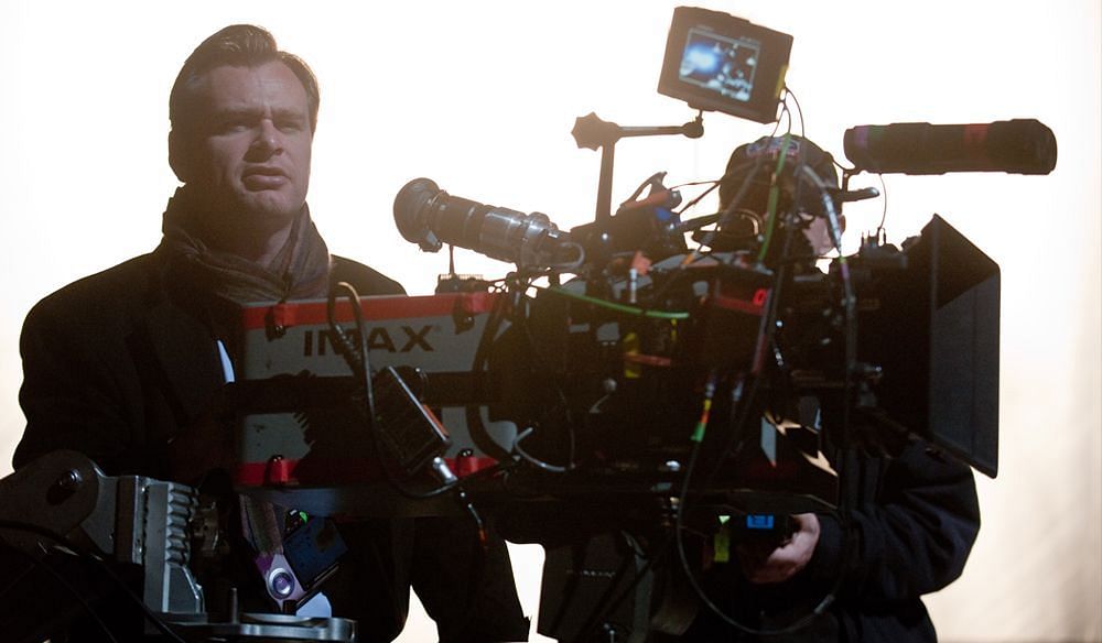 Christopher Nolan behind the IMAX lens