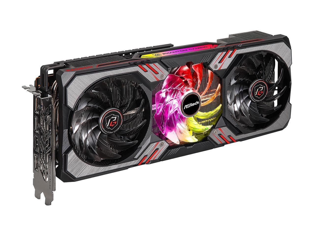 The ASRock Radeon RX 6750 XT 12 GB Phantom Gaming D (Image via Newegg)