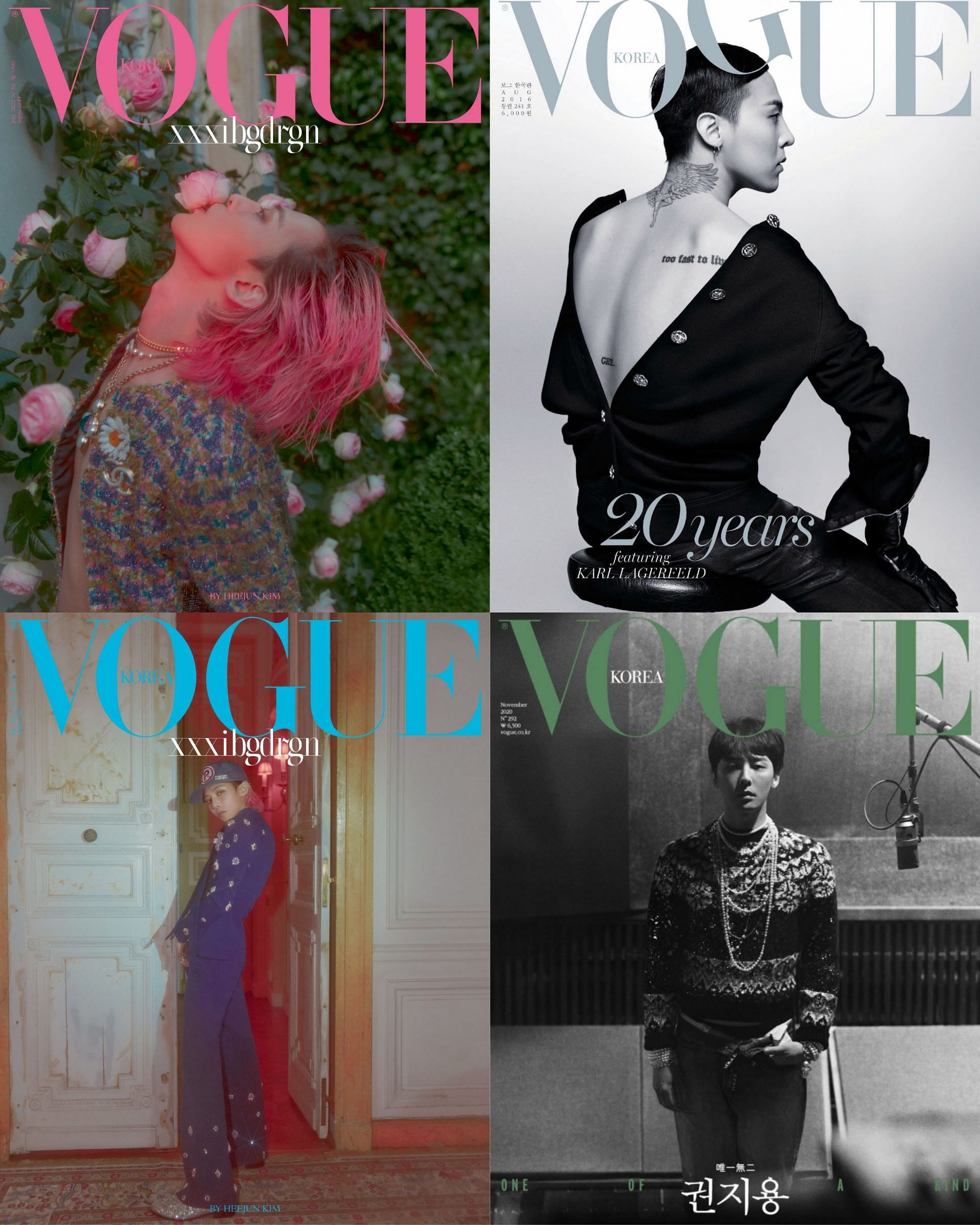 G-Dragon graces the cover of Vogue Korea