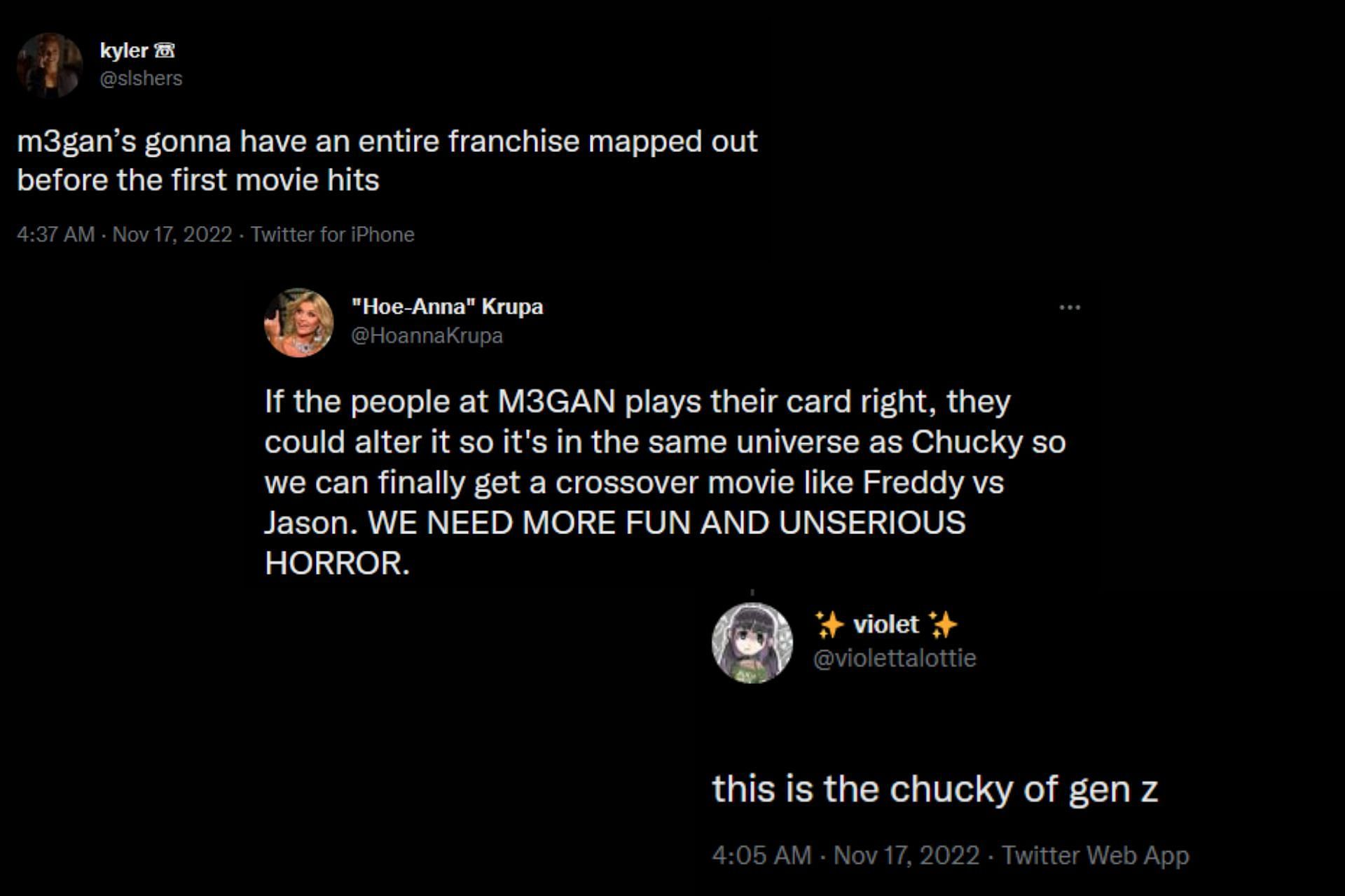 The Chucky of Gen Z: Twitter goes berserk as Universal reportedly  considering potential M3GAN sequel