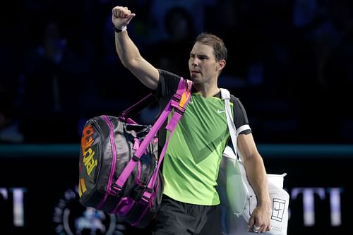 Rafael Nadal at the 2022 ATP Finals.