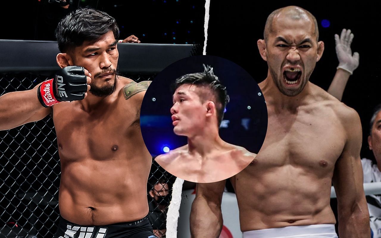 [Photo Credit: ONE Championship]  Aung La N Sang, Christian Lee, Yushin Okami