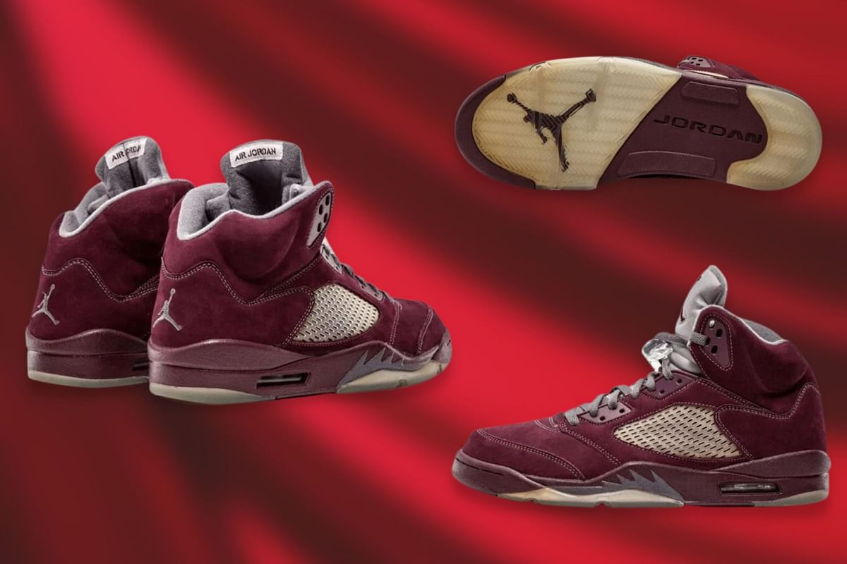 Where to buy Air Jordan 5 Retro “Burgundy” shoes? Price, release date