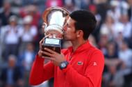 Novak Djokovic at the 2022 Italian Open.