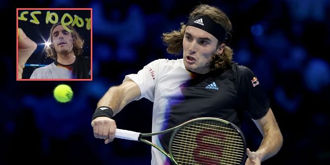Watch: Stefanos Tsitsipas' hilarious struggle to find correct Italian spelling for camera message at ATP Finals