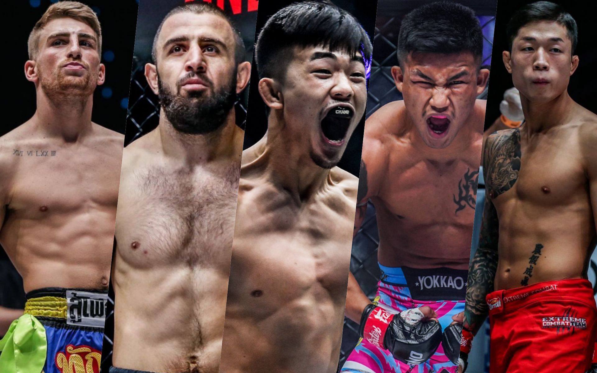 From left to right: Jonathan Haggerty, Kiamrian Abbasov, Christian Lee, Rodtang Jitmuangnon, Kim Jae Woong will all be in action at ONE on Prime Video 4. | Photo by ONE Champiionship