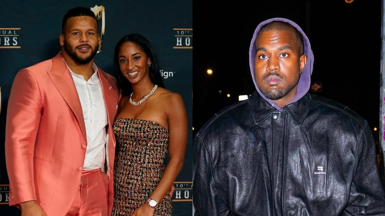 Aaron Donald and his wife Erica were once in close contact with rapper Kanye West