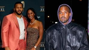 What does Aaron Donald's wife Erica do for a living? How is she connected to Kanye West's Donda Sports?