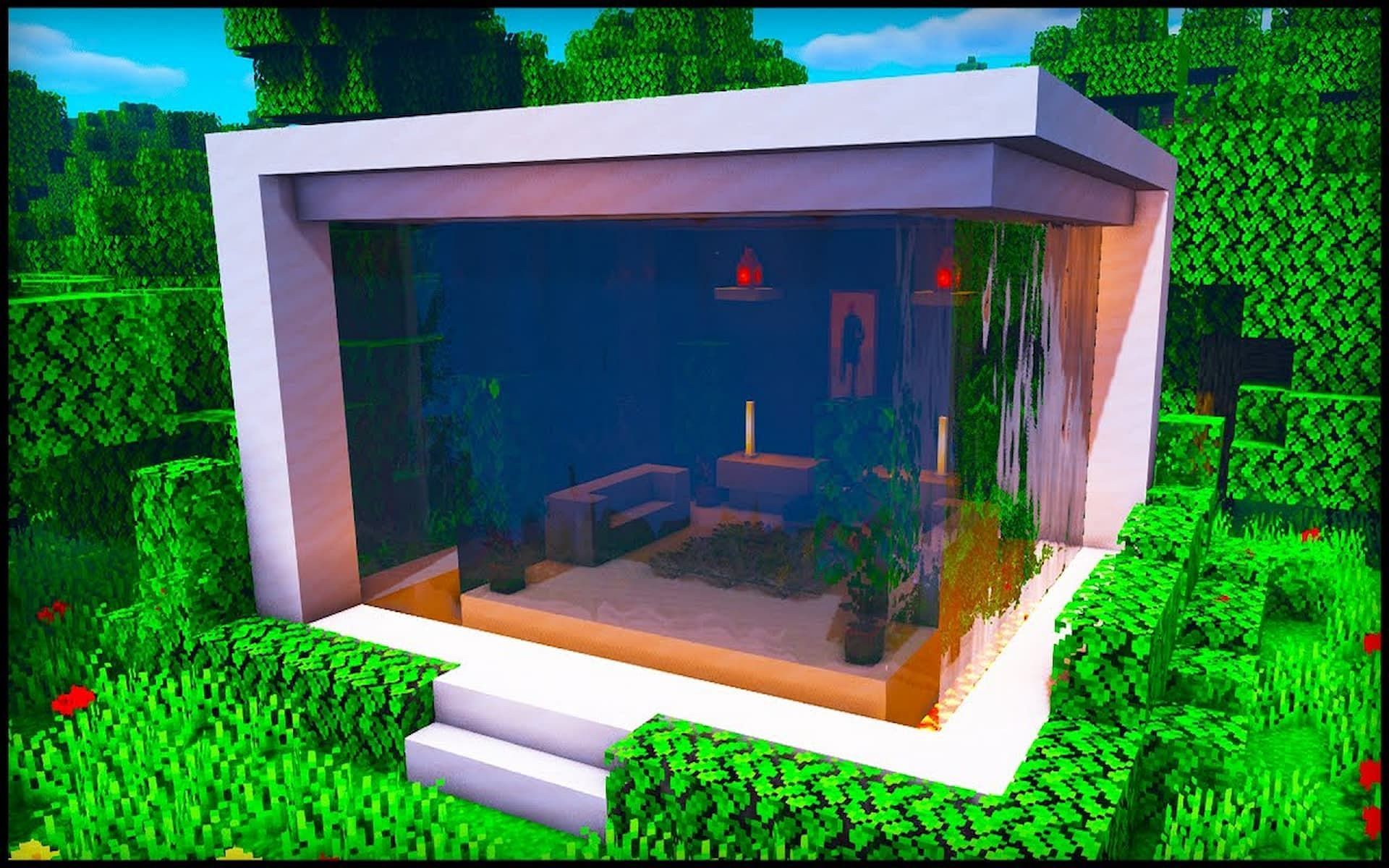 Players can have the coolest house on the block with these builds (Image via YouTube/Random Steve Guy)