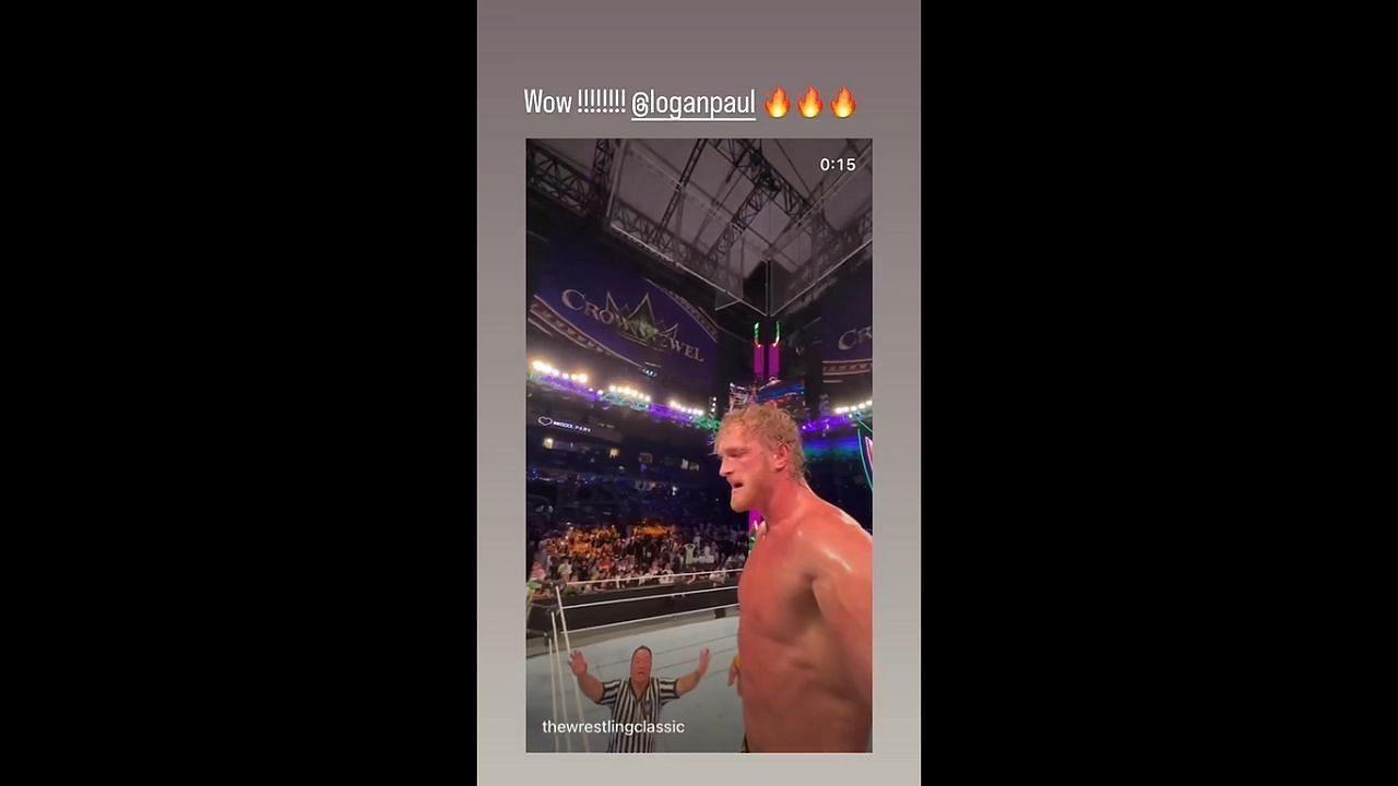 Lana sends a one-word message to Logan Paul, reacting to his epic dive on Roman Reigns