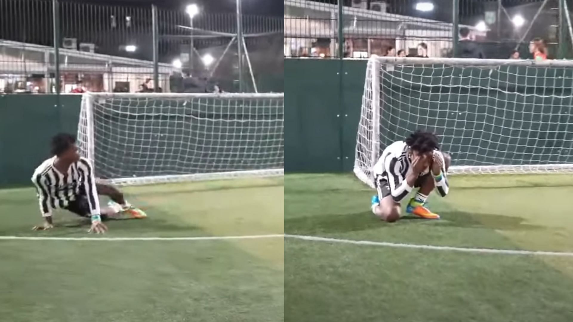 IShowSpeed gets embarrassed while playing football (Image via Sportskeeda) 