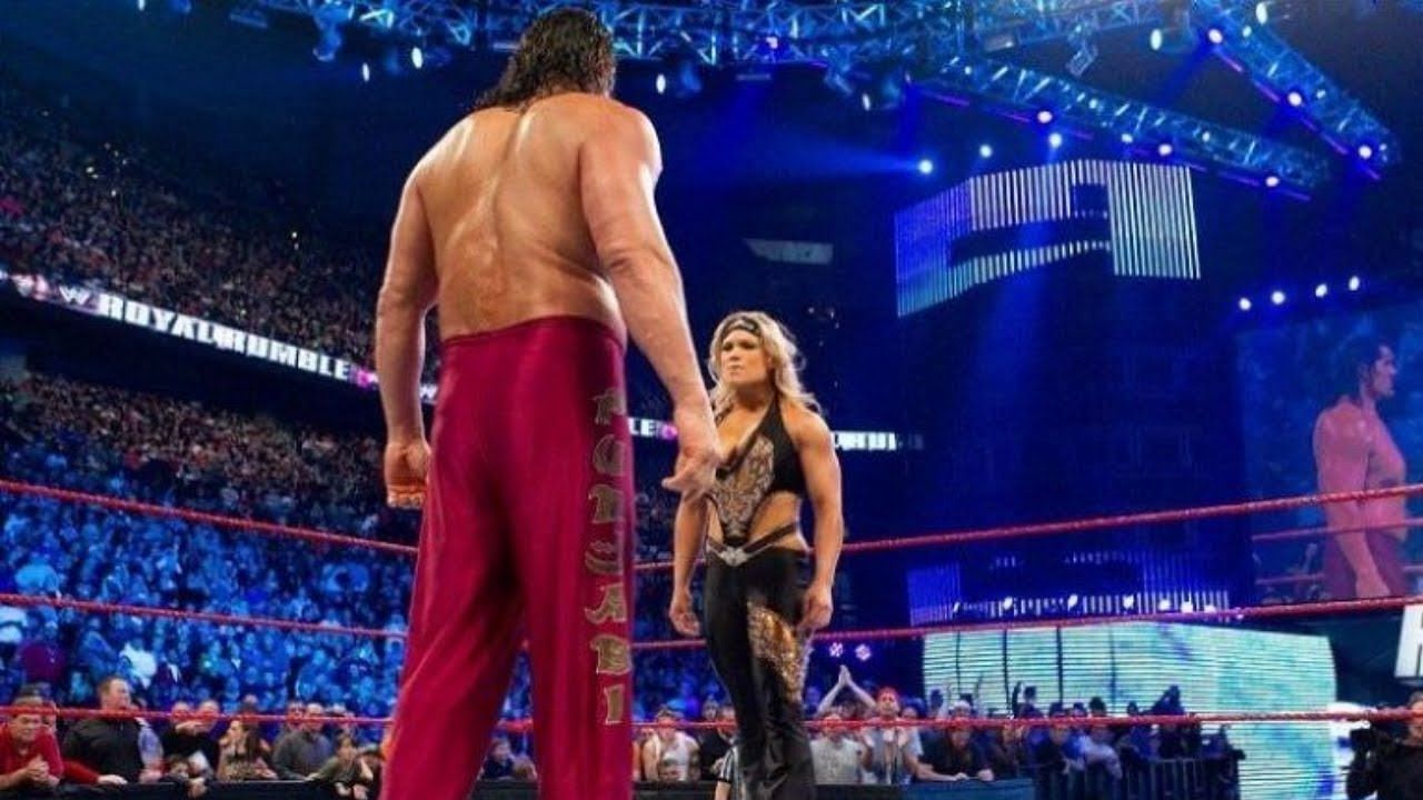 Beth Phoenix took down The Great Khali at WWE Royal Rumble 2010