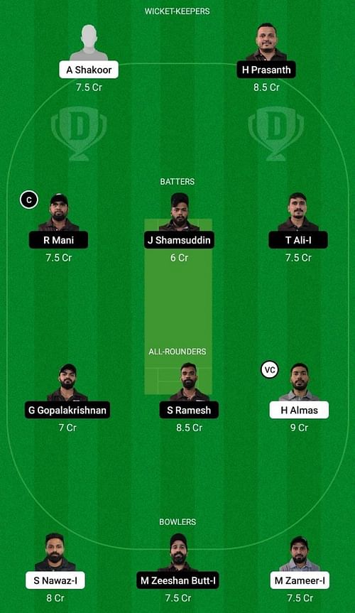 SVD vs COL Dream11 Fantasy Tip - Head to Head League