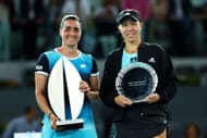 Ons Jabeur and Jessica Pegula at the 2022 Madrid Open.