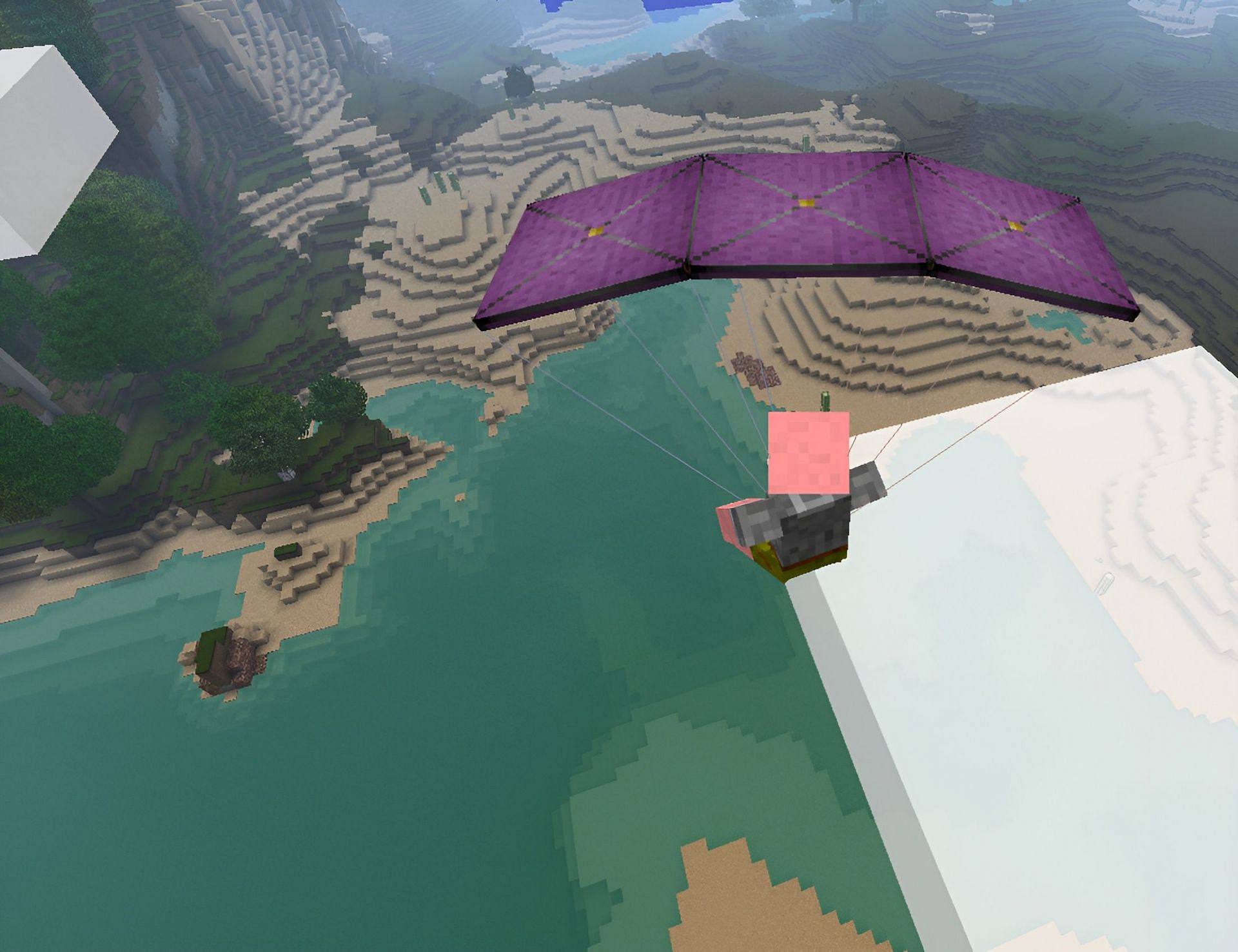Parachute Mode (Image via 9Minecraft)