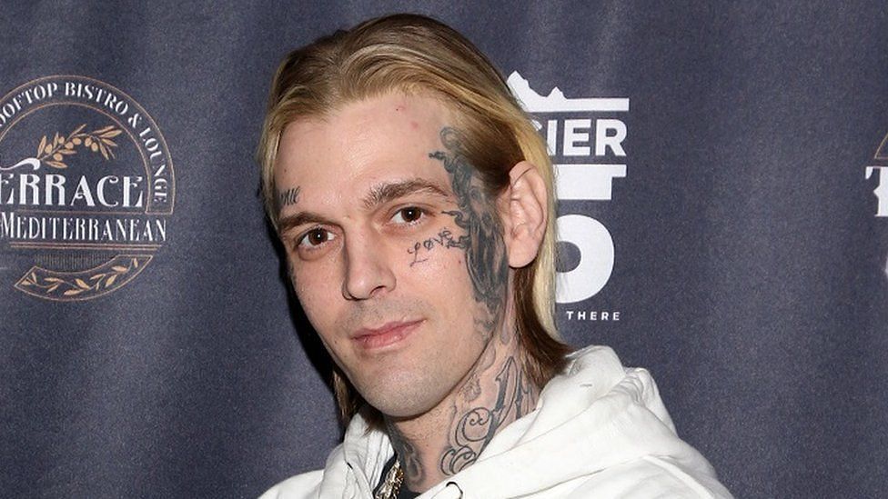 Recently deceased singer Aaron Carter