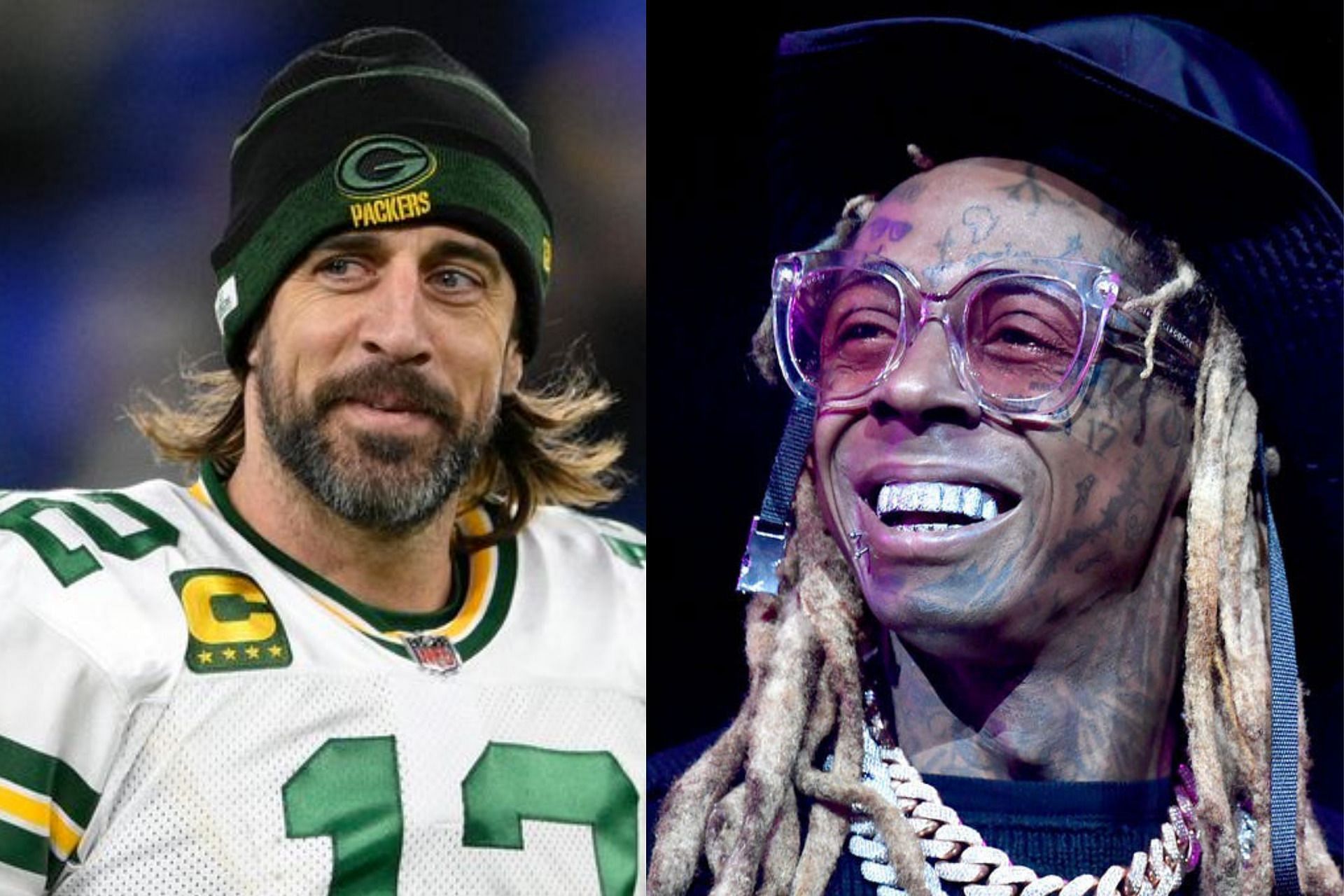 Aaron Rodgers and Lil Wayne