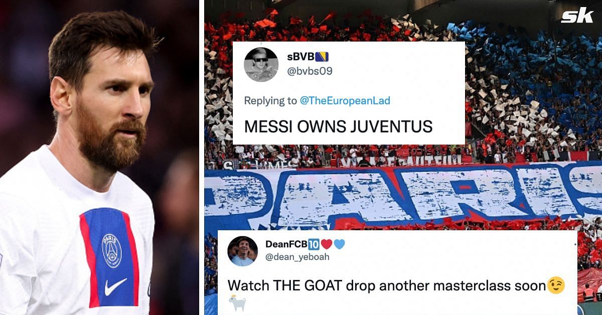 PSG fans elated to see Messi start against Juventus