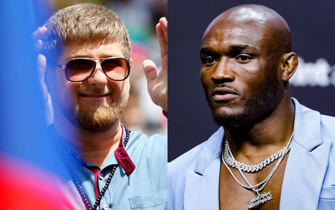 Watch: Kamaru Usman and other UFC stars try out various firearms at shooting range in Chechnya after invitation from dictator Ramzan Kadyrov