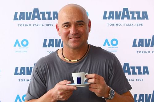 Andre Agassi at The 2019 Australian Open.