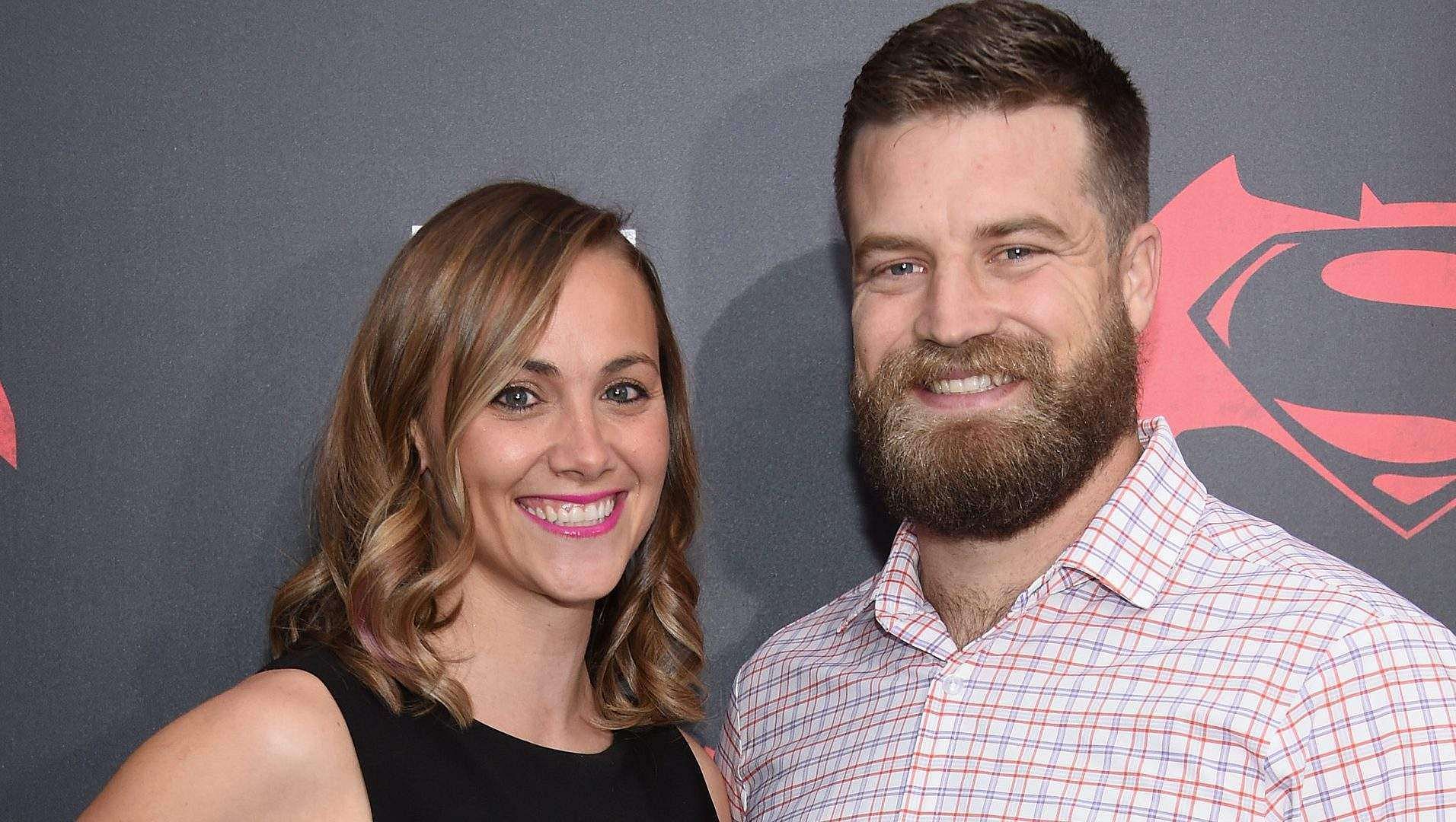 Ryan Fitzpatrick with his wife Liza Barber