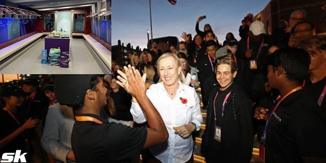 Martina Navratilova amused by the gesture of the Japan men's football team after their historic win against Germany at the 2022 FIFA World Cup