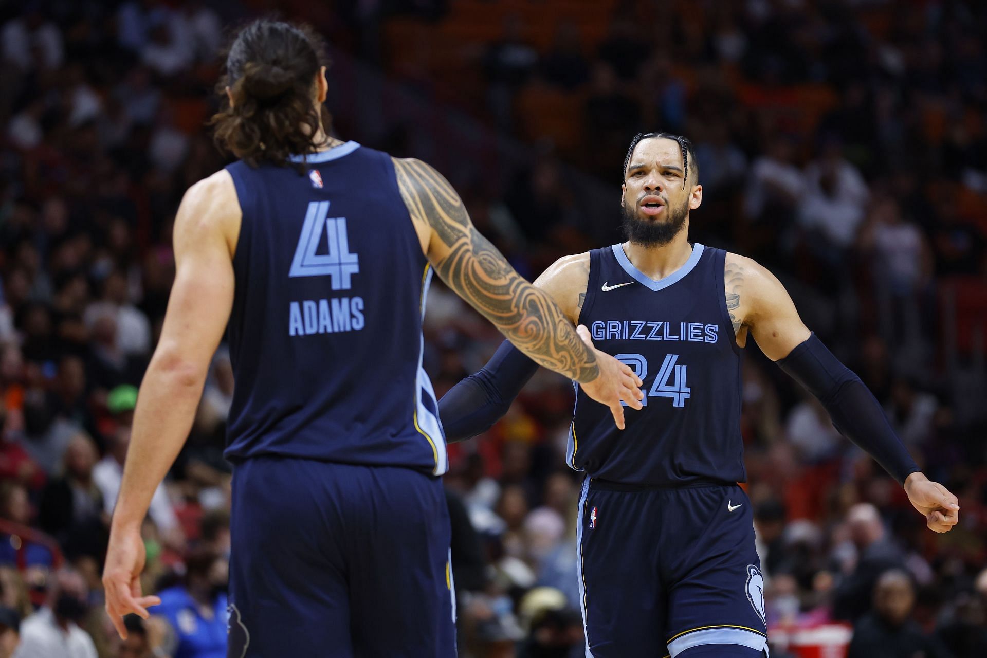 Steven Adams and Dillon Brooks